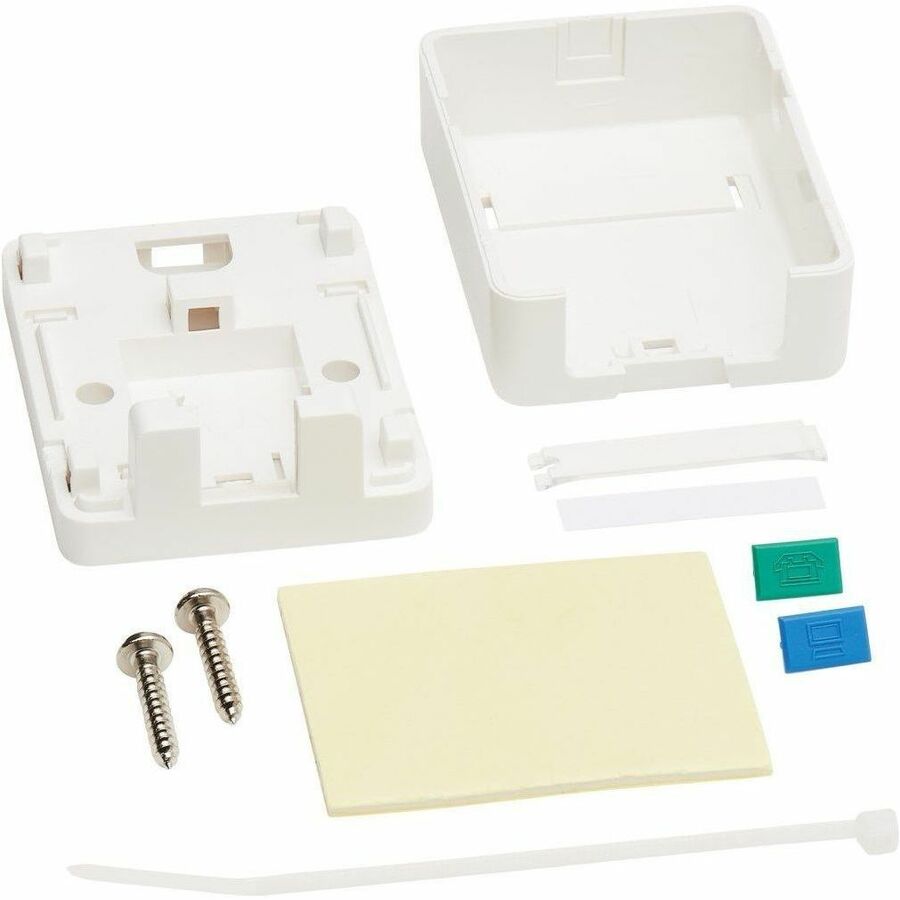 Tripp Lite by Eaton Surface-Mount Box for Keystone Jack - 1 Port, White N082-001-WH