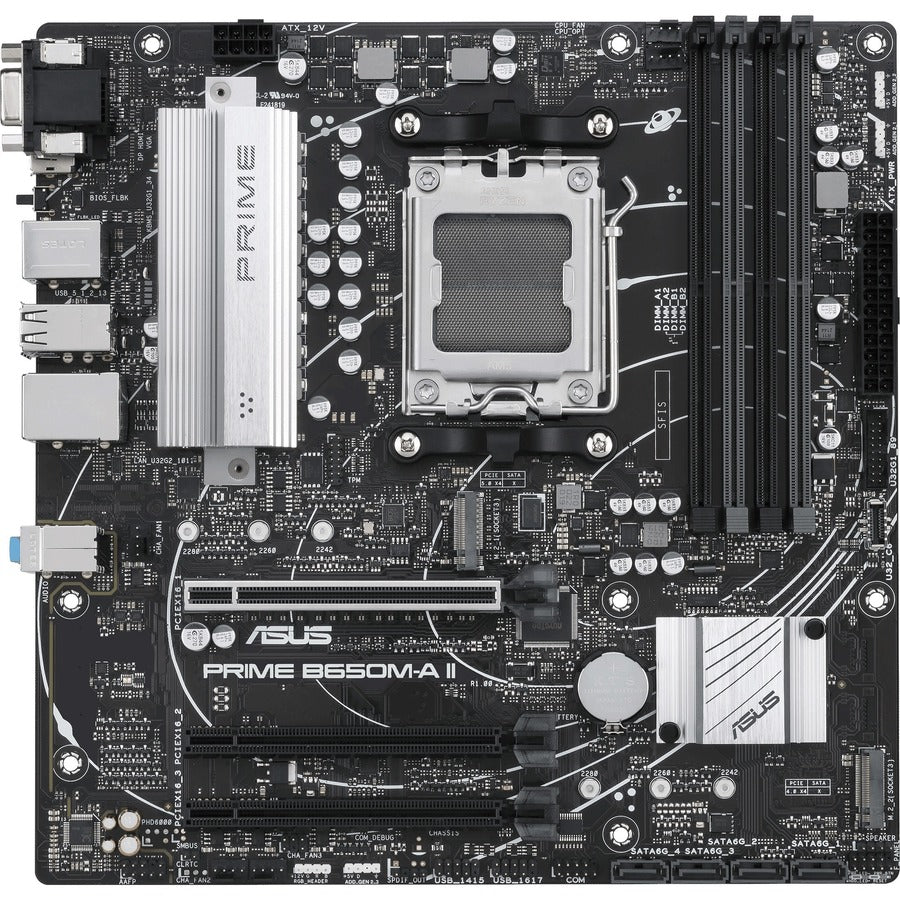 Asus Prime B650M-A II-CSM Gaming Desktop Motherboard - AMD B650 Chipset - Socket AM5 - Micro ATX PRIME B650M-A II-CSM