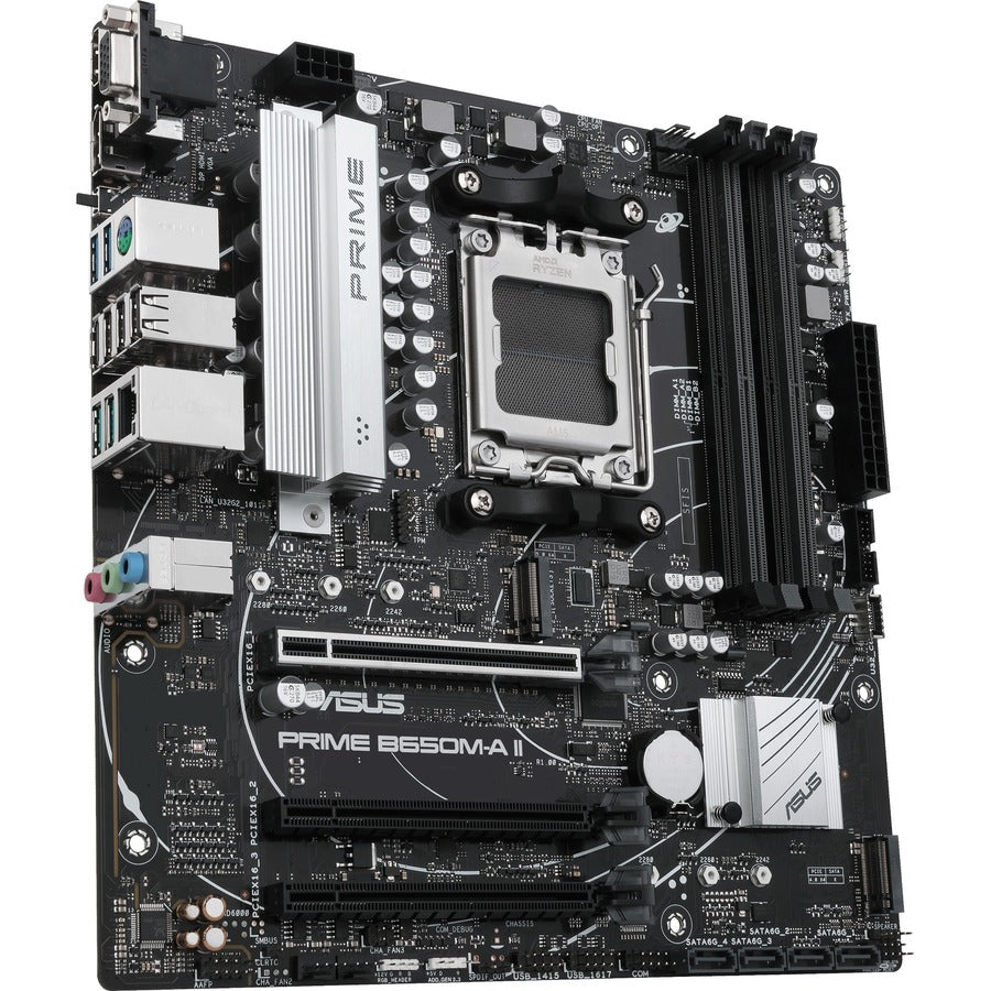 Asus Prime B650M-A II-CSM Gaming Desktop Motherboard - AMD B650 Chipset - Socket AM5 - Micro ATX PRIME B650M-A II-CSM