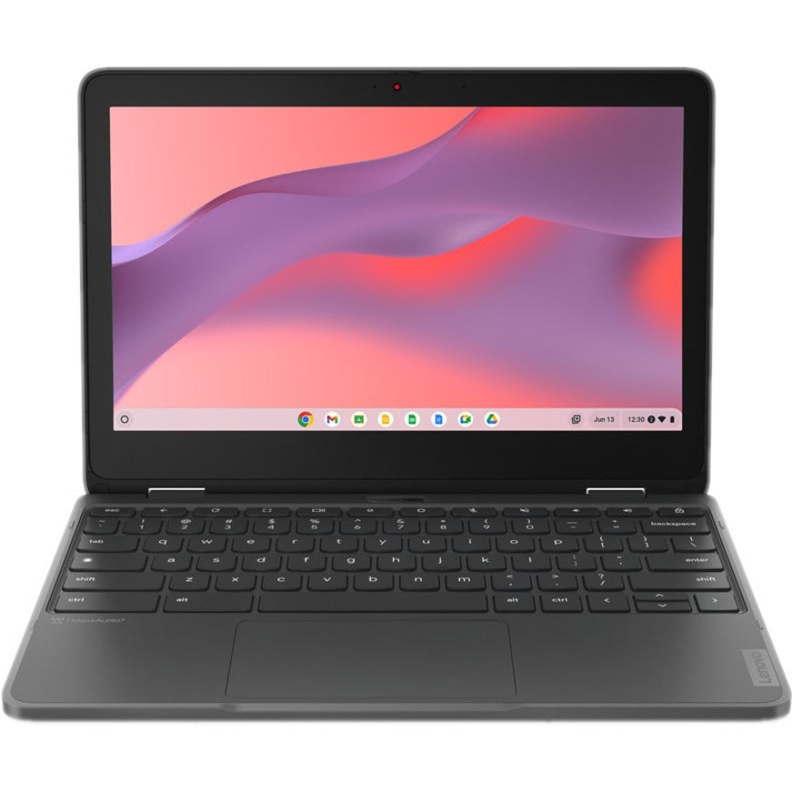 Lenovo 300e Yoga Chromebook Gen 4 82W20003US 11.6" Touchscreen Convertible 2 in 1 Chromebook - HD - Octa-core (ARM Cortex A76 + Cortex A55) - 4 GB - 32 GB Flash Memory - English Keyboard - Graphite Gray 82W20003US