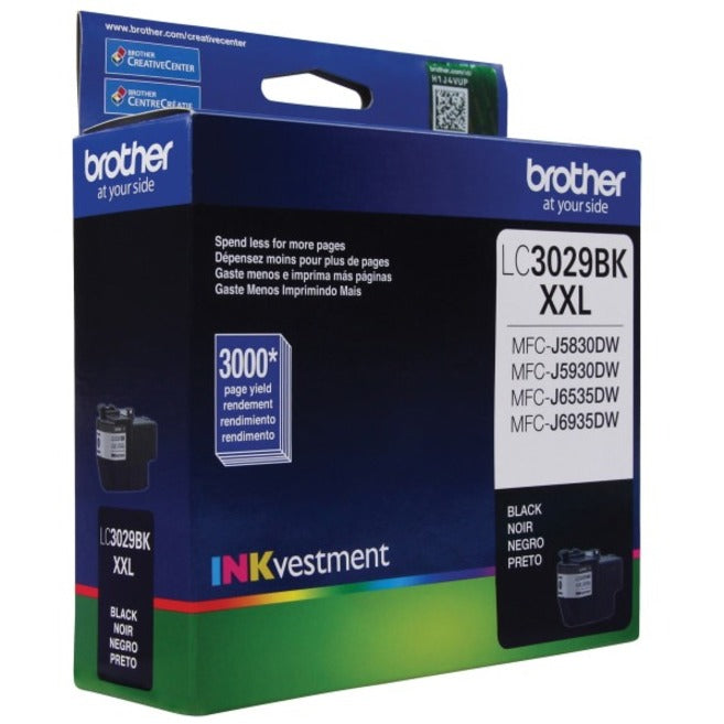 Brother Original Extra High Yield Inkjet Ink Cartridge - Single Pack - Black - 1 Each LC3029BKS