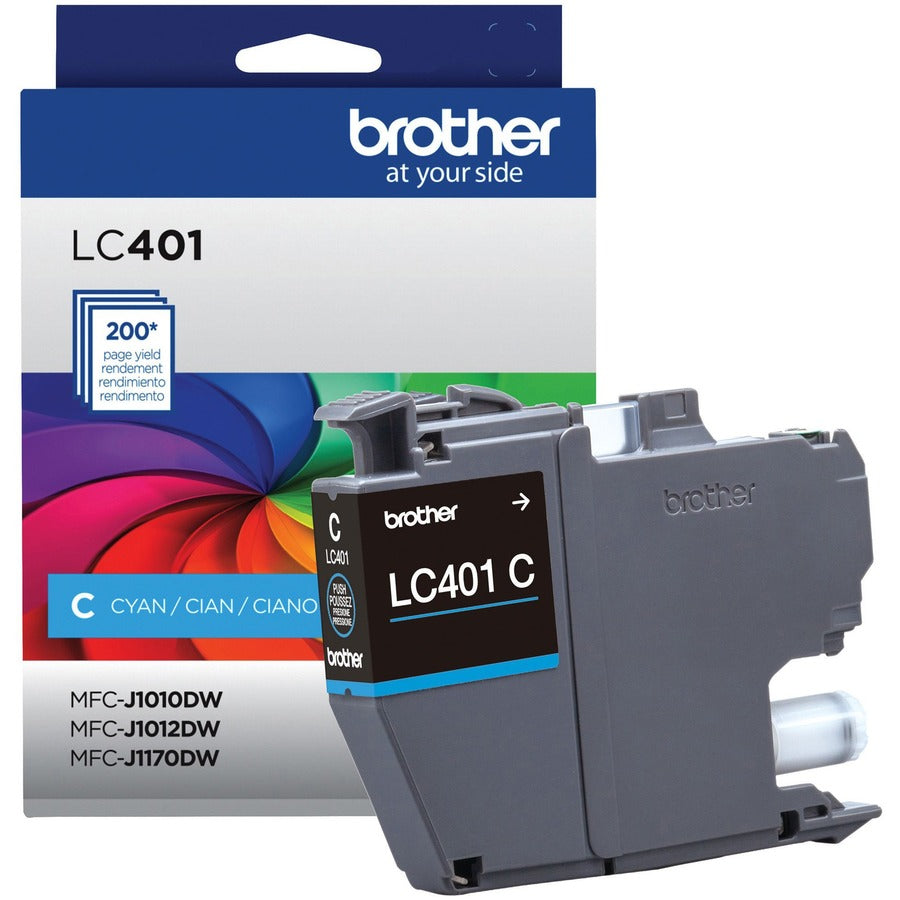 Brother LC401CS Original Standard Yield Inkjet Ink Cartridge - Single Pack - Cyan - 1 Pack LC401CS