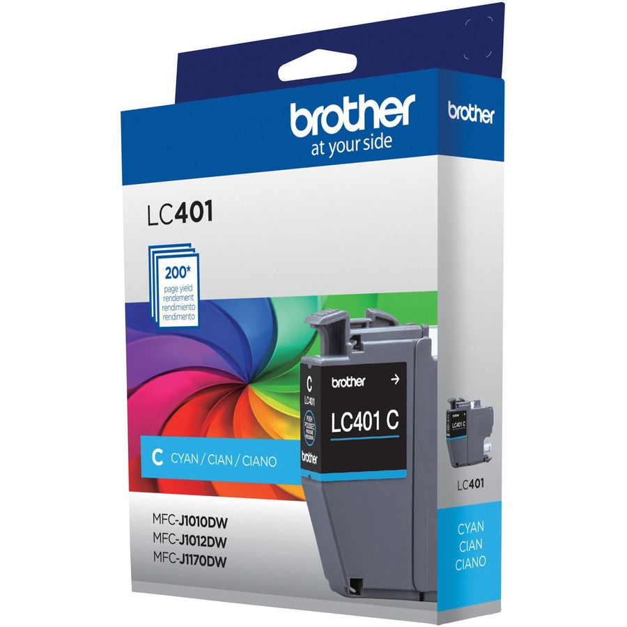 Brother LC401CS Original Standard Yield Inkjet Ink Cartridge - Single Pack - Cyan - 1 Pack LC401CS