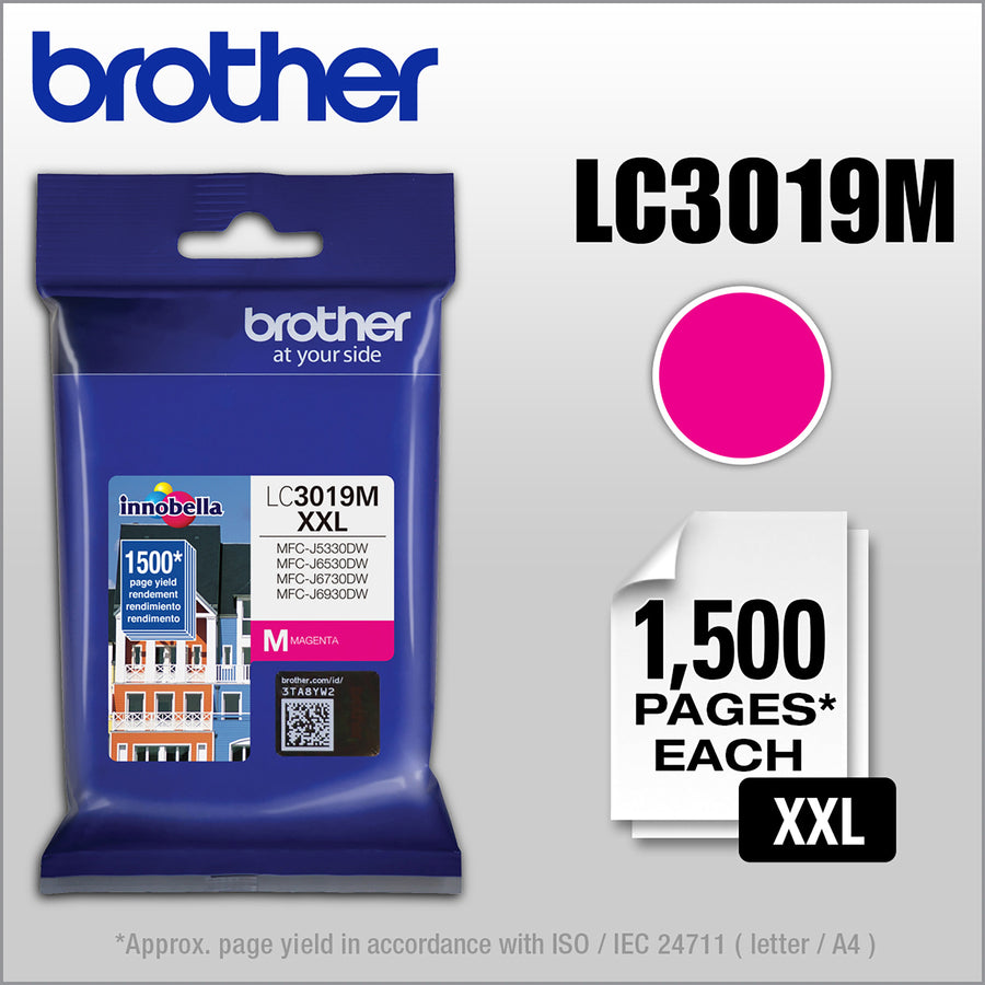 Brother Innobella LC3019MS Original Inkjet Ink Cartridge - Magenta - 1 Each LC3019MS