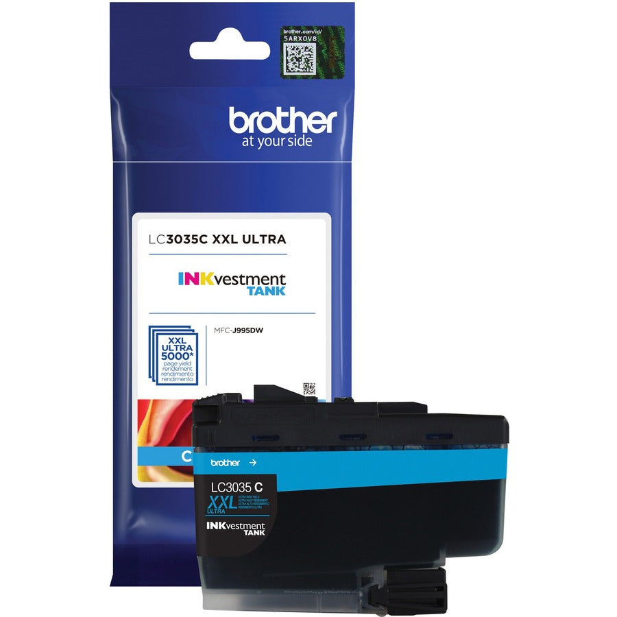 Brother INKvestment LC3035CS Original Ultra High Yield Inkjet Ink Cartridge - Cyan - 1 Each LC3035CS