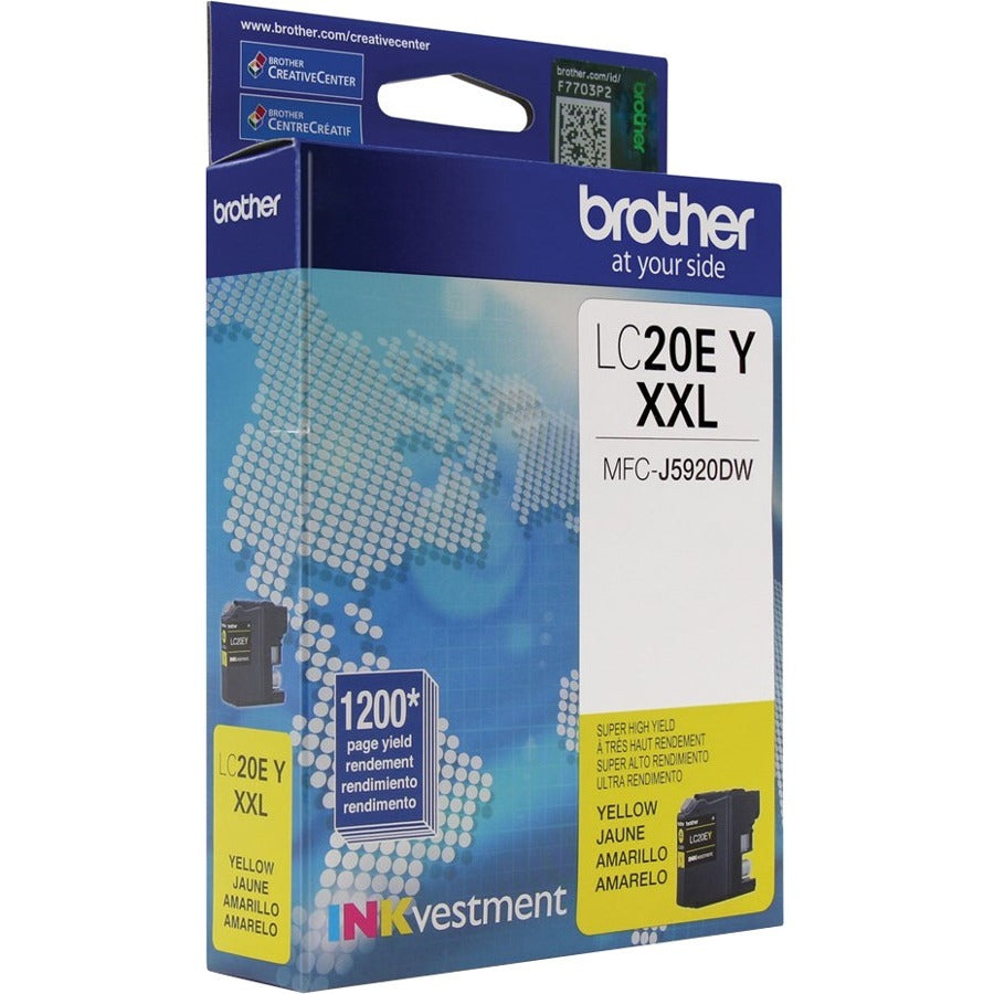 Brother INKvestment LC20EYS Original Super High (XXL Series) Yield Inkjet Ink Cartridge - Yellow Pack LC20EYS