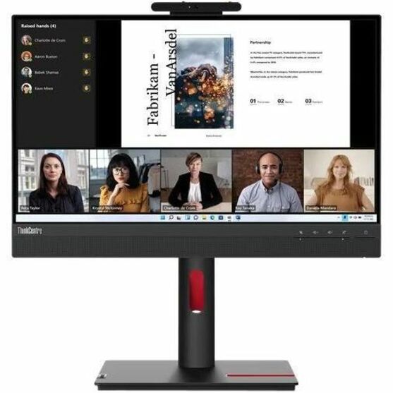 Lenovo ThinkCentre TIO22GEN5 22" Class Webcam Full HD LED Monitor - 16:9 - Black 12N8GAR1US