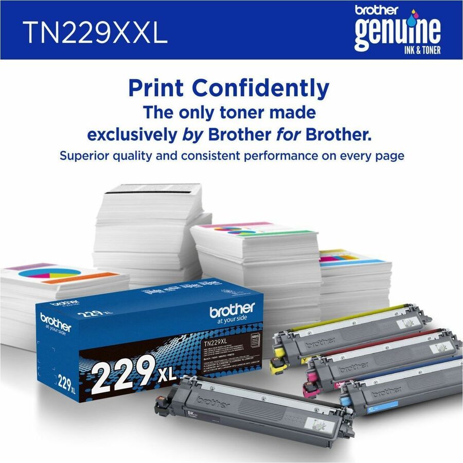 Brother Original Super High Yield Laser Toner Cartridge - Magenta - 1 Each TN229XXLM