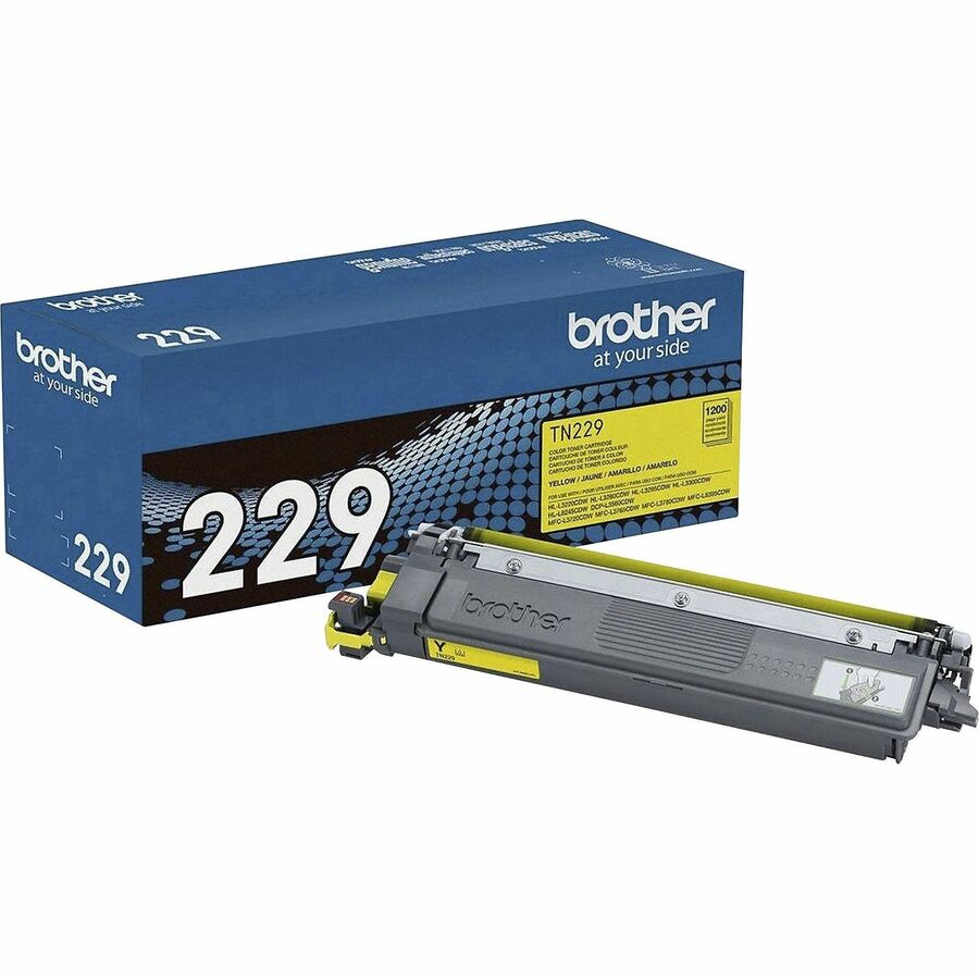 Brother Original Standard Yield Laser Toner Cartridge - Yellow - 1 Each TN229Y