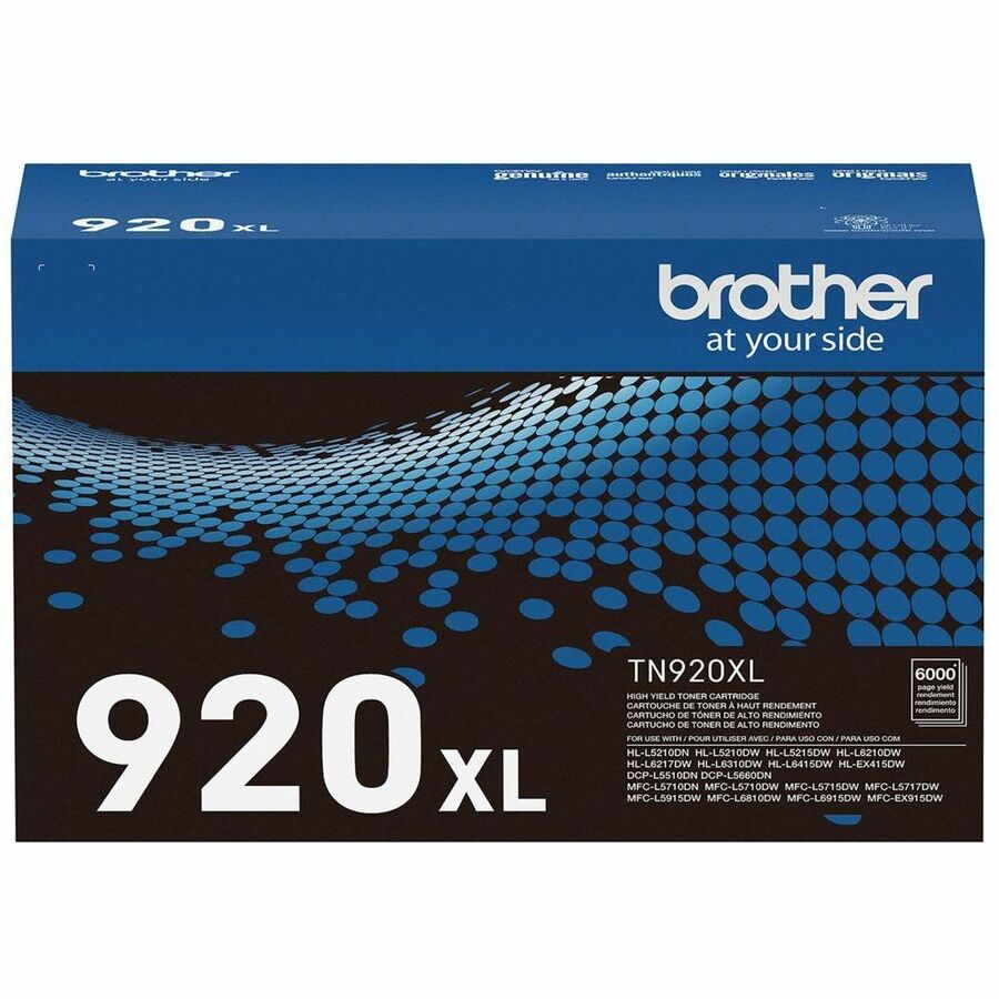 Brother Original High Yield Laser Toner Cartridge - Black - 1 Each TN920XL