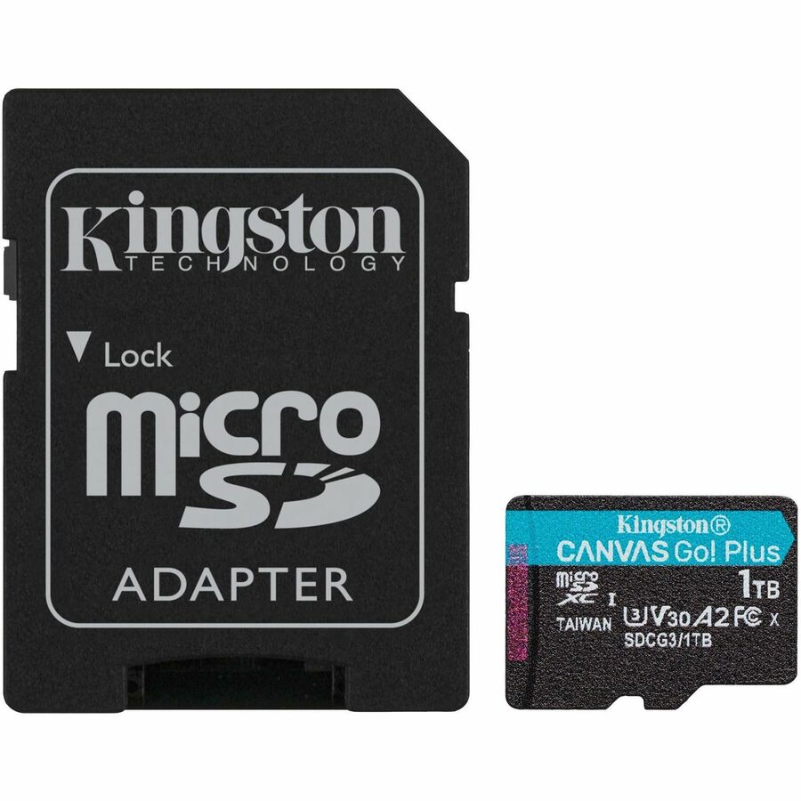 Kingston Canvas Go! Plus 1 TB Class 10/UHS-I (U3) V30 microSDXC SDCG3/1TB