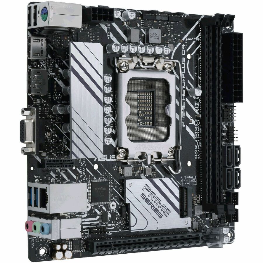 Asus Prime PRIME H610I-PLUS D4-CSM Desktop Motherboard - Intel H610 Chipset - Socket LGA-1700 - Mini ITX PRIME H610I-PLUSD4-CSM