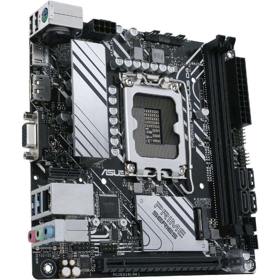 Asus Prime PRIME H610I-PLUS D4-CSM Desktop Motherboard - Intel H610 Chipset - Socket LGA-1700 - Mini ITX PRIME H610I-PLUSD4-CSM