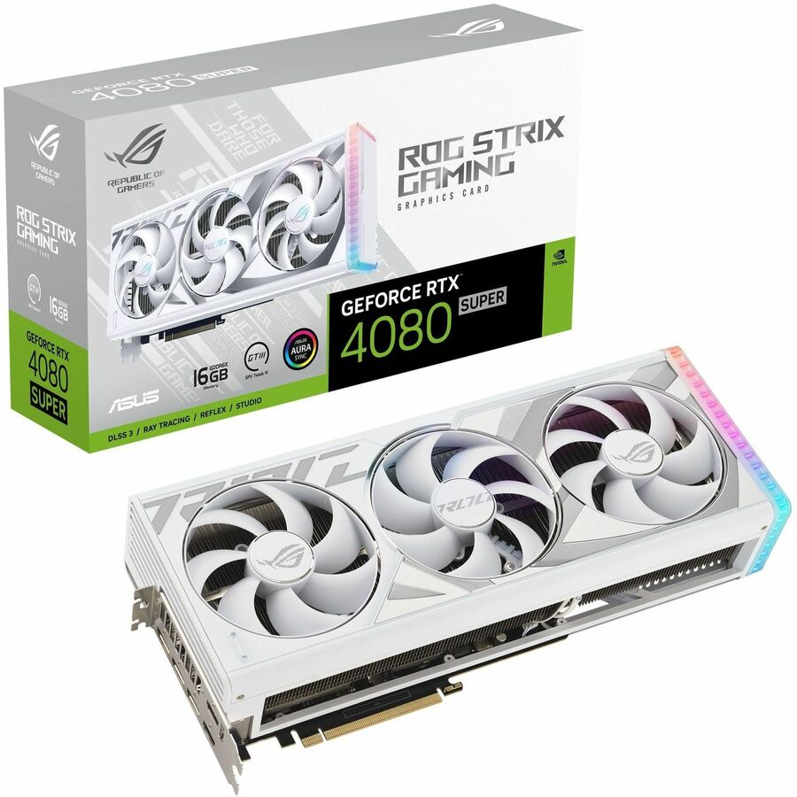 Asus ROG NVIDIA GeForce RTX 4080 SUPER Graphic Card - 16 GB GDDR6X ROG-STRIX-RTX4080S-16G-WHITE