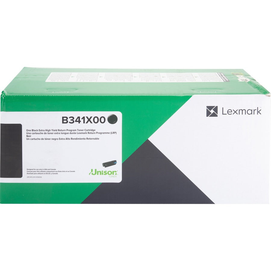 Lexmark Unison Original Extra High Yield Laser Toner Cartridge - Black - 1 Each B341X00