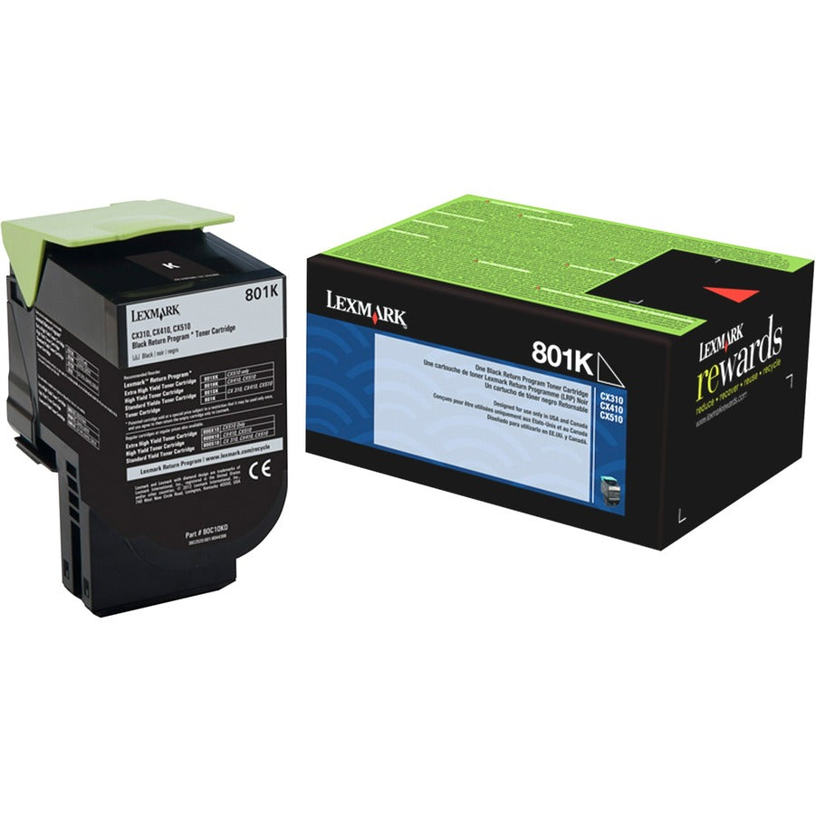 Lexmark Unison 801K Toner Cartridge 80C10K0