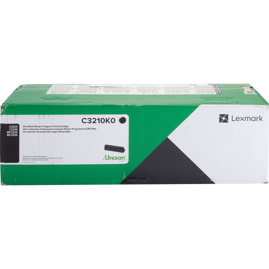 Lexmark Original Laser Toner Cartridge - Black - 1 Each C3210K0