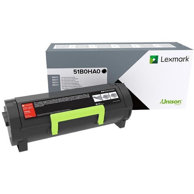 Lexmark Unison High Yield Laser Toner Cartridge - Black Pack 51B0HA0