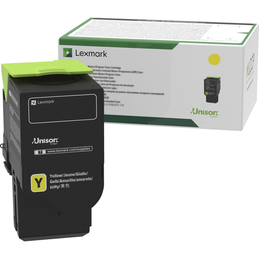 Lexmark Unison Original Standard Yield Laser Toner Cartridge - Yellow - 1 Each 78C10Y0