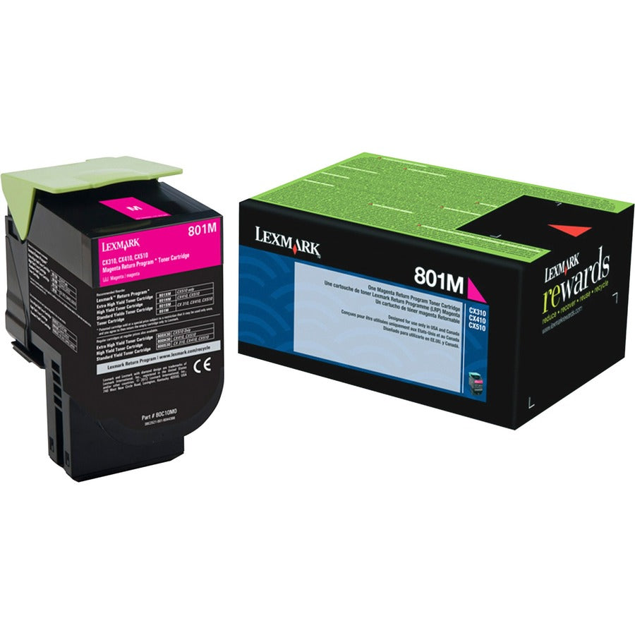 Lexmark Unison 801M Toner Cartridge 80C10M0