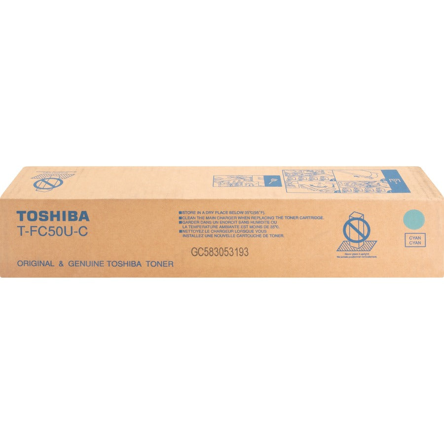 Toshiba Original Standard Yield Laser Toner Cartridge - Cyan - 1 Each TFC50UC