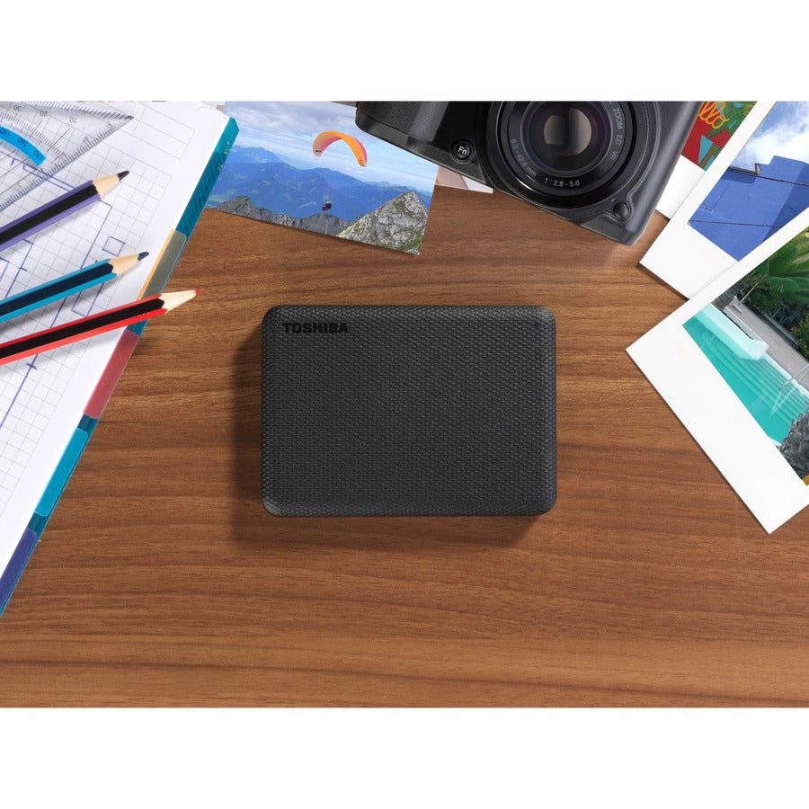 Toshiba Canvio Advance HDTCA20XK3AA 2 TB Portable Hard Drive - External - Black HDTCA20XK3AA