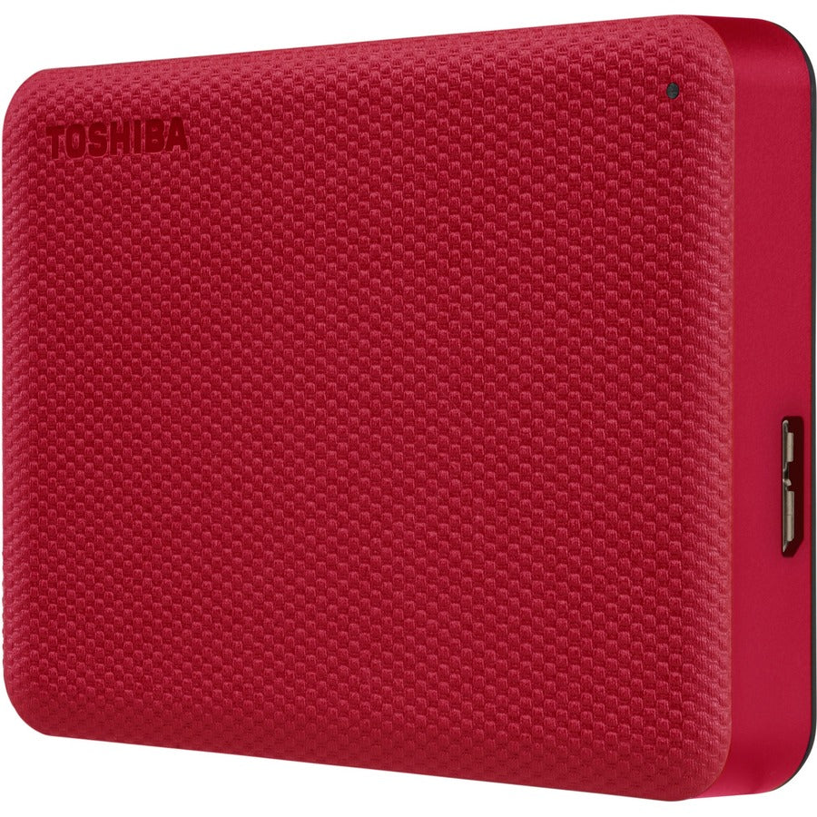 Toshiba Canvio Advance HDTCA40XR3CA 4 TB Portable Hard Drive - External - Red HDTCA40XR3CA