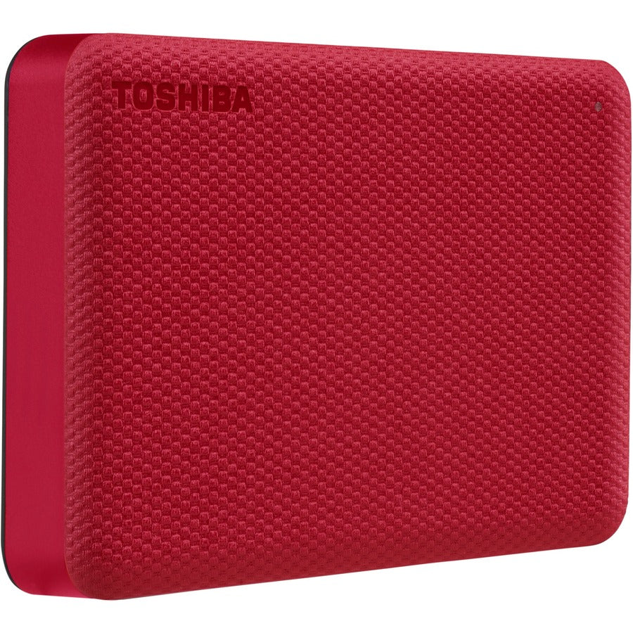 Toshiba Canvio Advance HDTCA40XR3CA 4 TB Portable Hard Drive - External - Red HDTCA40XR3CA