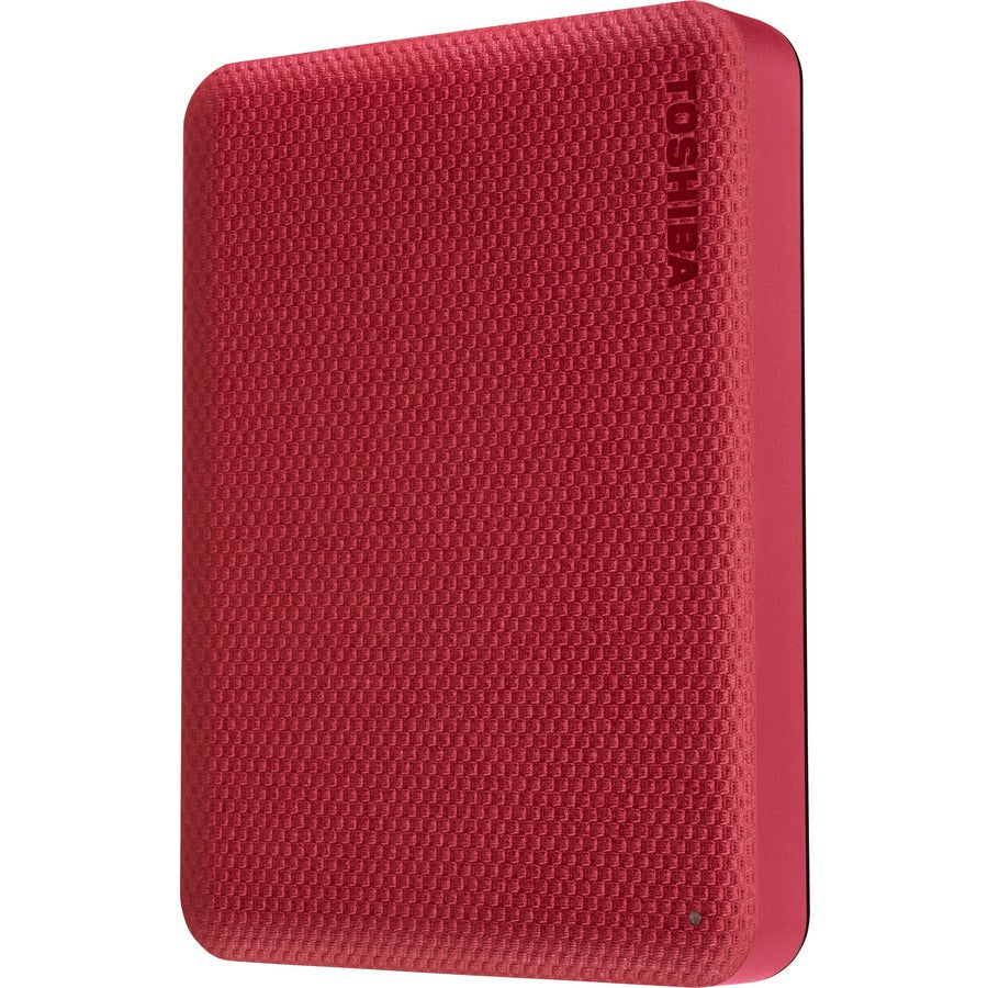 Toshiba Canvio Advance HDTCA40XR3CA 4 TB Portable Hard Drive - External - Red HDTCA40XR3CA