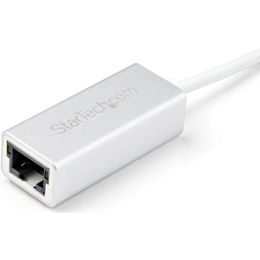 StarTech.com USB 3.0 to Gigabit Network Adapter - Silver - Sleek Aluminum Design Ideal for MacBook, Chromebook or Tablet USB31000SA