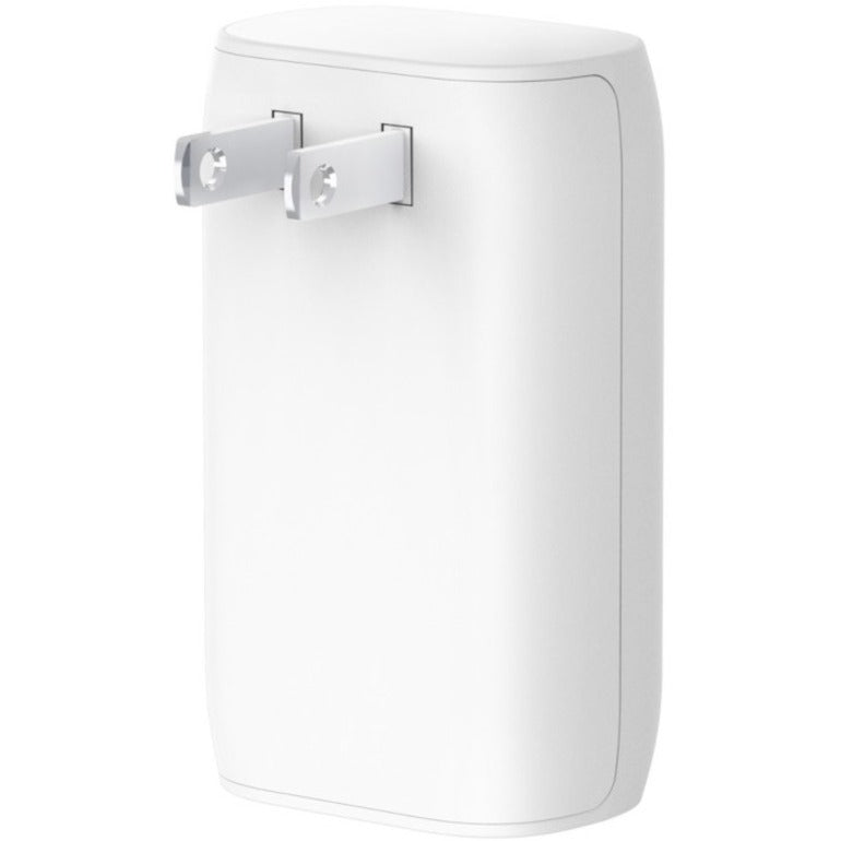 Belkin 37W Portable Dual Port USB-C Wall Charger - 1xUSB-A (12W), 1xUSB-C (30W) - Fast Charging - Power Adapter - White WCB007DQWH