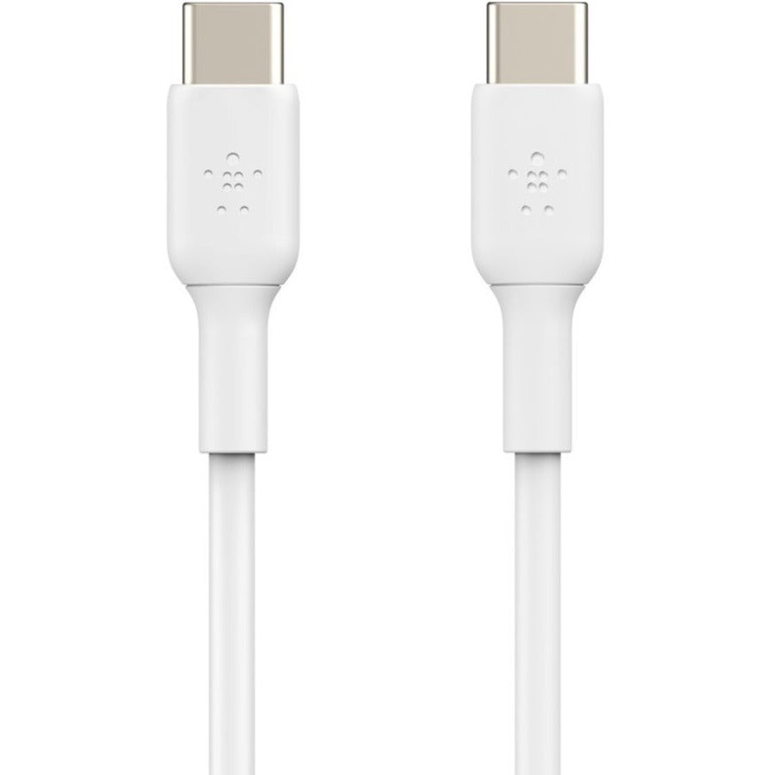 Belkin BoostCharge USB-C to USB-C Cable(1 meter / 3.3 foot, White) CAB003BT1MWH