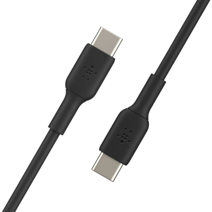 Belkin 60W USB-C to USB-C Cable - 480 Mbps - PVC - M/M - 1m/3.3ft - Black CAB003BT2MBK