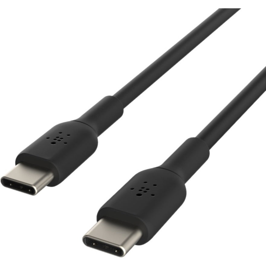 Belkin 60W USB-C to USB-C Cable - 480 Mbps - PVC - M/M - 1m/3.3ft - Black CAB003BT2MBK