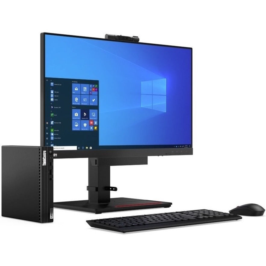 Lenovo ThinkCentre M75q Gen 2 11JN002PUS Desktop Computer - AMD Ryzen 5 PRO 5650GE - 8 GB - 256 GB SSD - Tiny - Black 11JN002PUS