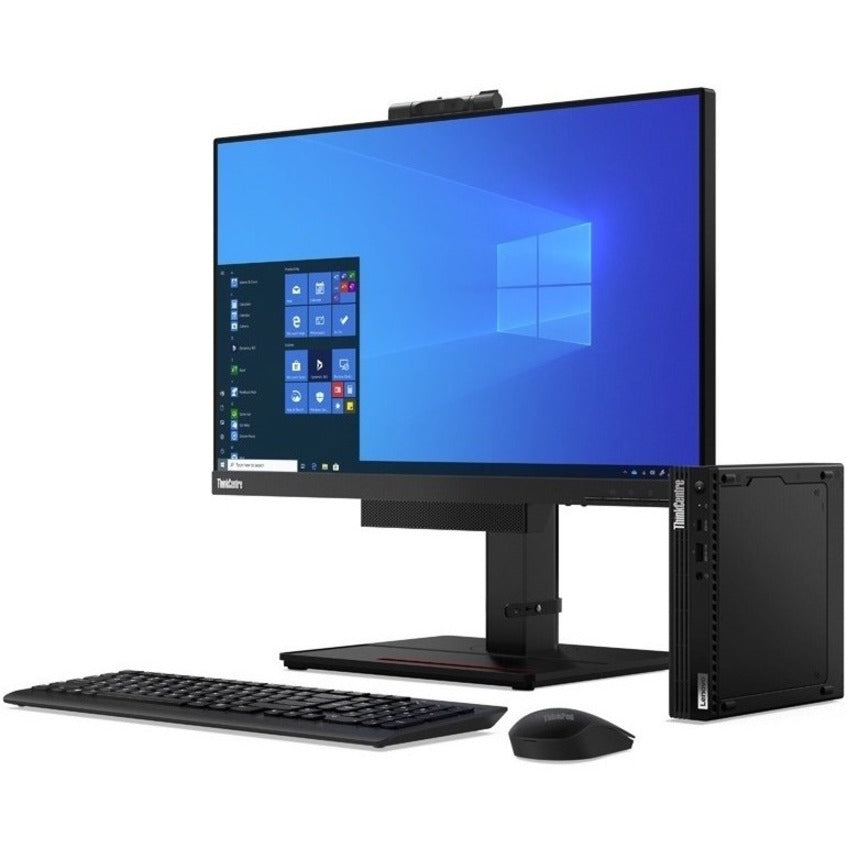 Lenovo ThinkCentre M75q Gen 2 11JN002PUS Desktop Computer - AMD Ryzen 5 PRO 5650GE - 8 GB - 256 GB SSD - Tiny - Black 11JN002PUS