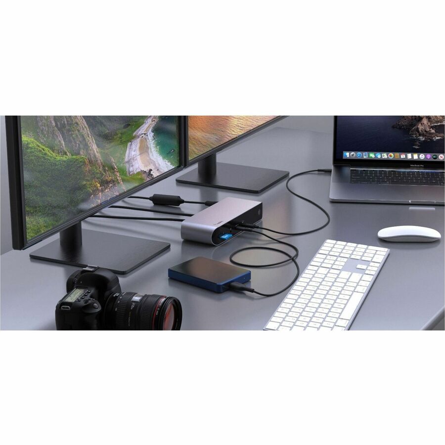 Belkin Thunderbolt 4 Laptop Docking Station - USB C Hub - USB C Docking Station for MacBook & Windows, 90W Power Delivery, Single 8K or Dual 4K Display, w/ Thunderbolt, HDMI, Ethernet, SD and Audio Ports INC006TTSGY