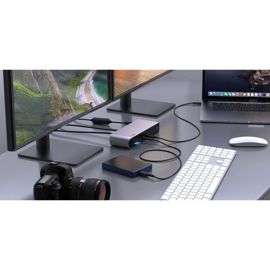 Belkin Thunderbolt 4 Laptop Docking Station - USB C Hub - USB C Docking Station for MacBook & Windows, 90W Power Delivery, Single 8K or Dual 4K Display, w/ Thunderbolt, HDMI, Ethernet, SD and Audio Ports INC006TTSGY