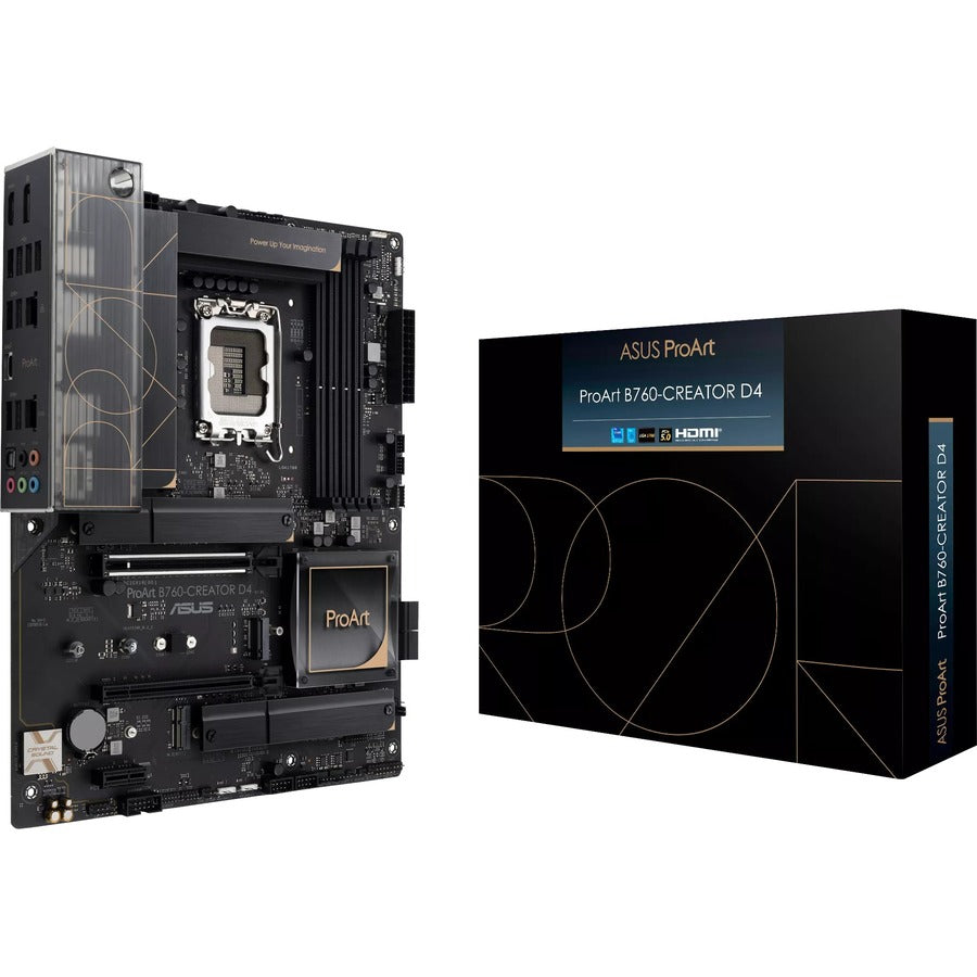 Asus ProArt B760-CREATOR D4 Desktop Motherboard - Intel B760 Chipset - Socket LGA-1700 - ATX PROARTB760-CREATORD4