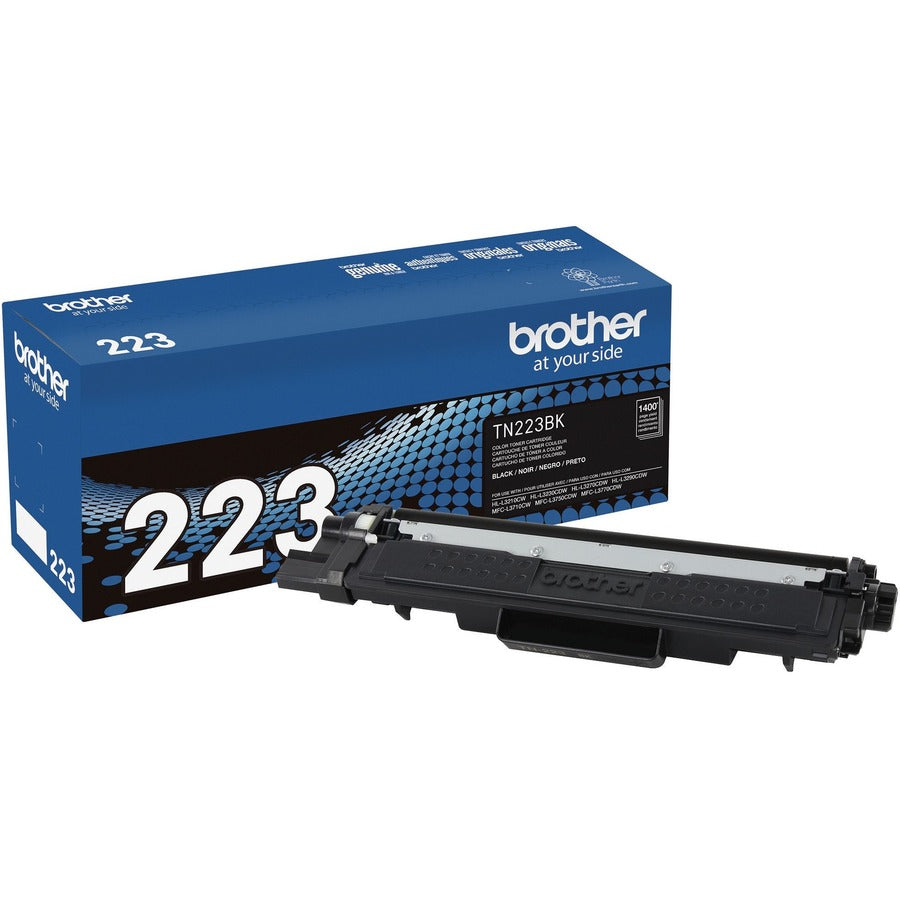 Brother TN-223BK Original Standard Yield Laser Toner Cartridge - Black - 1 Each TN223BK