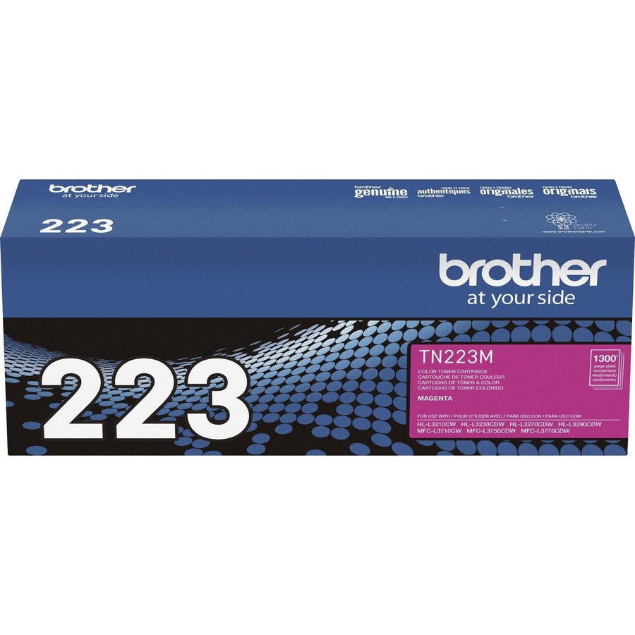 Brother TN-223M Original Standard Yield Laser Toner Cartridge - Magenta - 1 Each TN223M