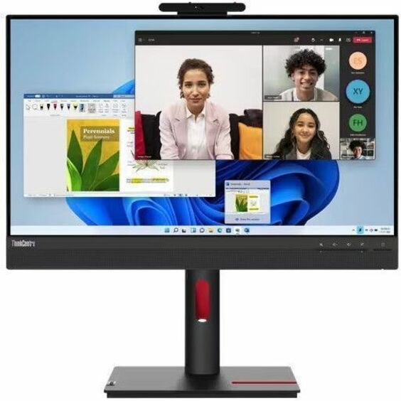 Lenovo ThinkCentre Tiny-In-One 24 Gen 5 24" Class Webcam Full HD LED Monitor - 16:9 - Black 12NAGAR1US