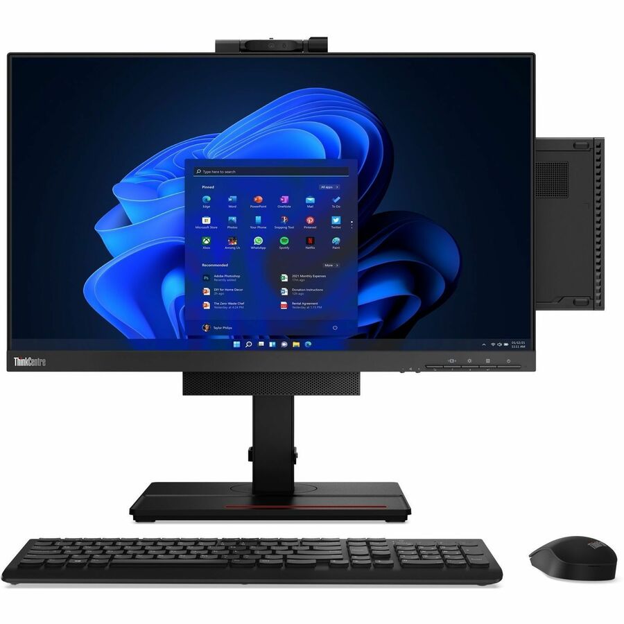 Lenovo ThinkCentre M80q Gen 4 12E90003US Desktop Computer - Intel Core i7 13th Gen i7-13700T - vPro Technology - 16 GB - 512 GB SSD - Tiny - Black 12E90003US