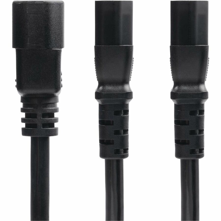 StarTech.com 6ft (1.8m) Power Cord Splitter, IEC 60320 C14 to 2x C13 AC Power Cable, 10A 250V, 18AWG, UL Listed 8723-8600-POWER-CORD