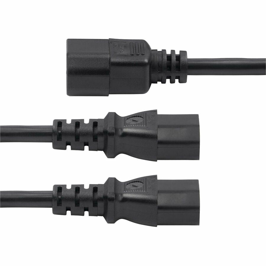 StarTech.com 6ft (1.8m) Power Cord Splitter, IEC 60320 C14 to 2x C13 AC Power Cable, 10A 250V, 18AWG, UL Listed 8723-8600-POWER-CORD