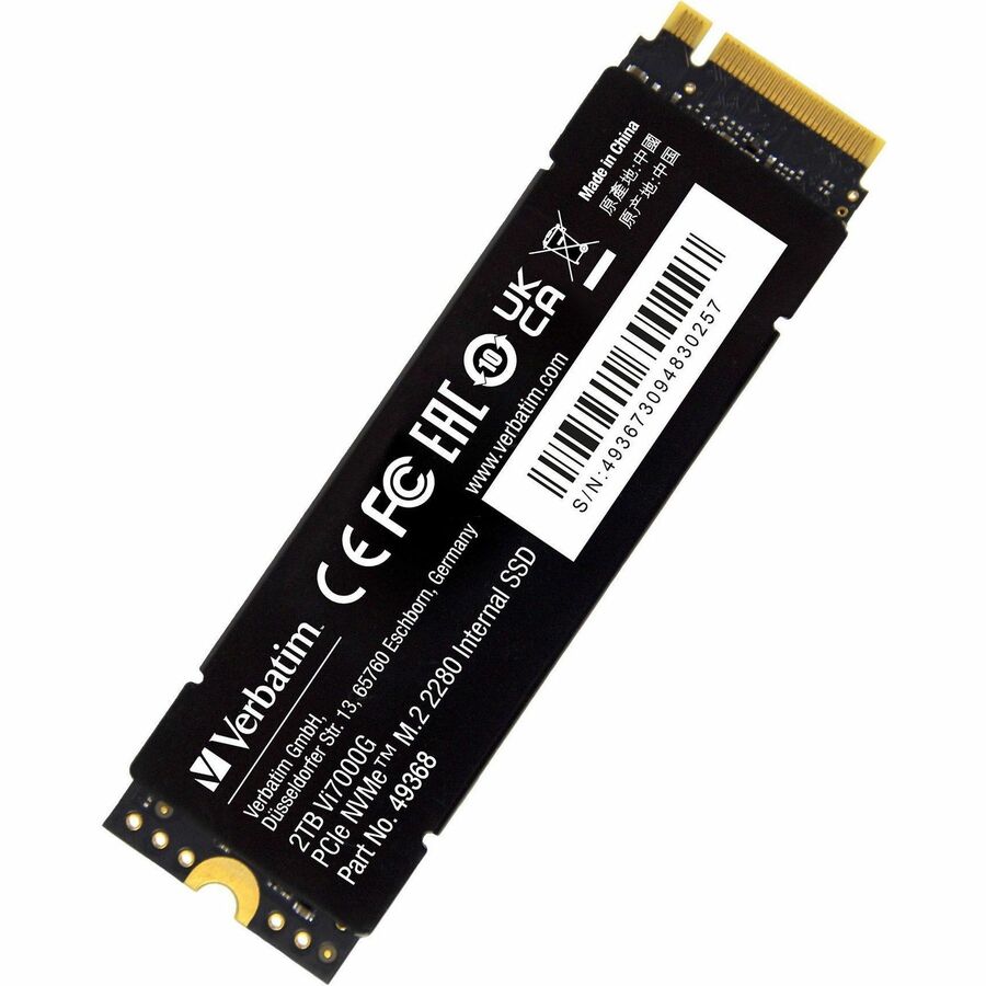 Verbatim Vi7000 2 TB Solid State Drive - M.2 2280 Internal - PCI Express NVMe (PCI Express NVMe 4.0 x4) 49368