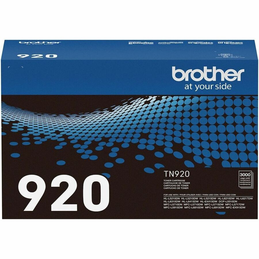 Brother Original Standard Yield Laser Toner Cartridge - Black - 1 Each TN920