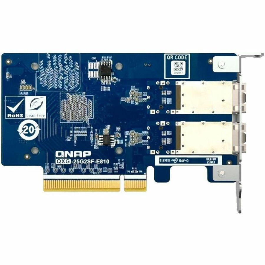 QNAP QXG-25G2SF-E810 25Gigabit Ethernet Card QXG-25G2SF-E810