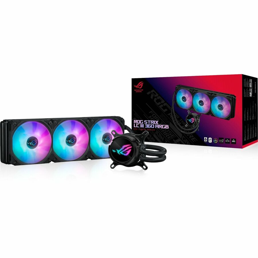 Asus ROG Strix LC III 360 ARGB Cooling Fan/Radiator/Water Block/Pump - 1 Pack ROG STRIX LC III 360 ARGB