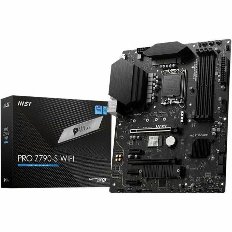 MSI PRO Z790-S WIFI Desktop Motherboard - Intel Z790 Chipset - Socket LGA-1700 - ATX PROZ790SWIFI